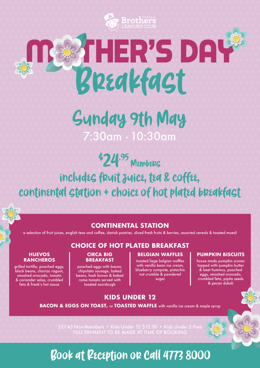 Mother's Day Breakfast Townsville Brothers Leagues Club