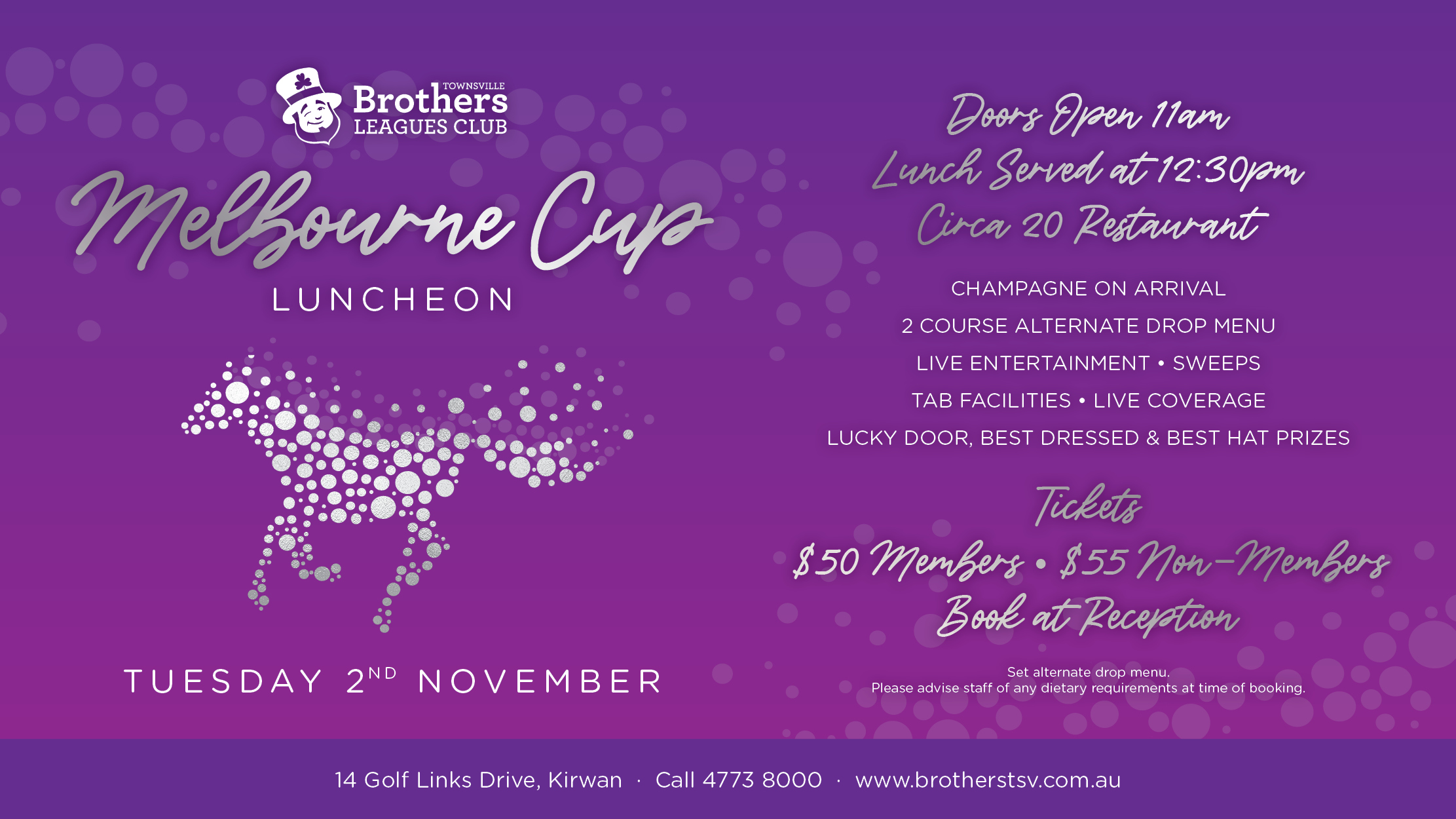 Melbourne Cup Luncheon Townsville Brothers Leagues Club